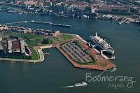 De haven van Rotterdam vanuit de lucht
