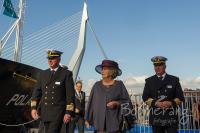 Prinses Beatrix bij de Erasmusbrug