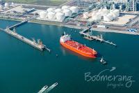 De haven van Rotterdam vanuit de lucht