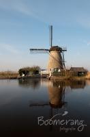 Een hollandse molen in Kinderdijk